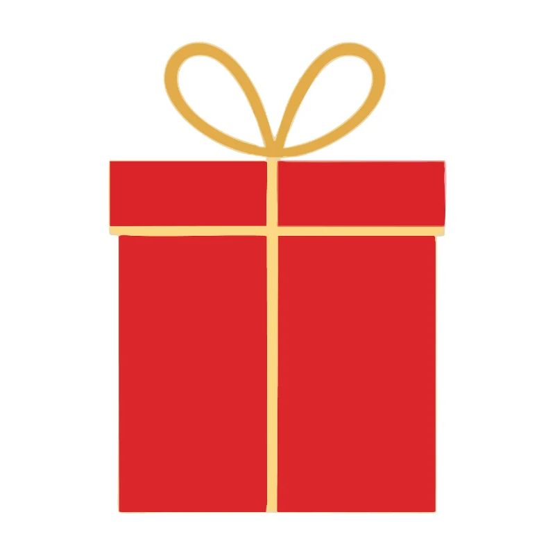 Weihnachtsgeschenk, rote Geschenkbox