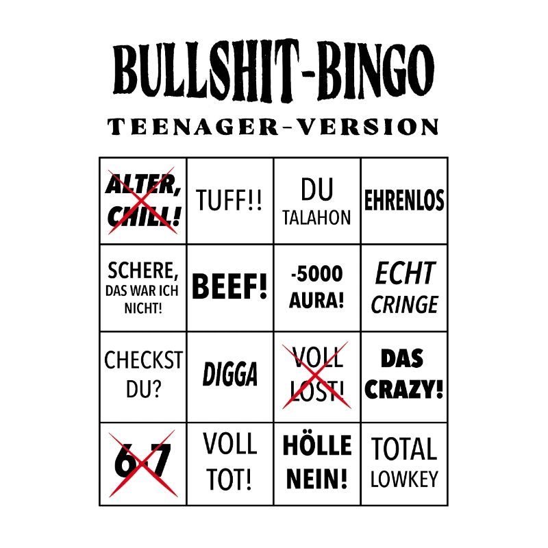 Bingo à la connerie – Version ado