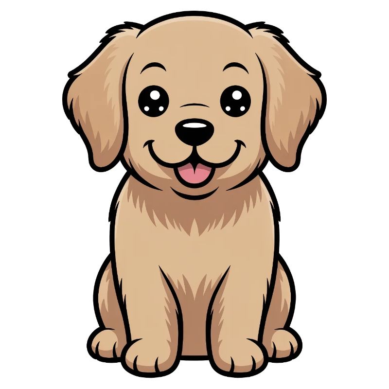 Cute Golden Retriever Comic