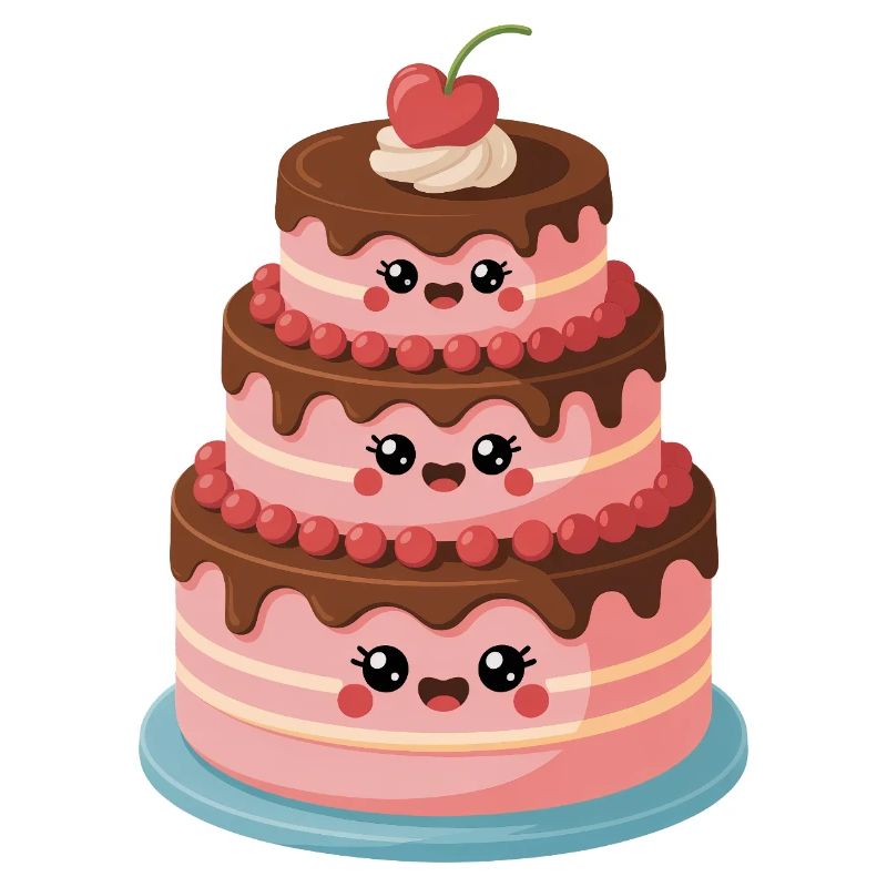 Kuchen Comic süß