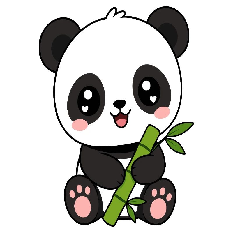 Panda Bambus Charm