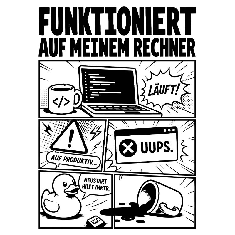 Läuft Coding Comic Design