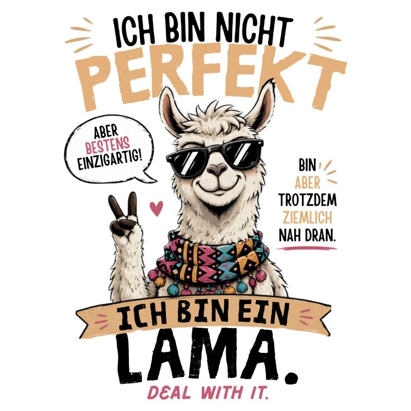 Perfekt: Einzigartige Llama-Style Illustration