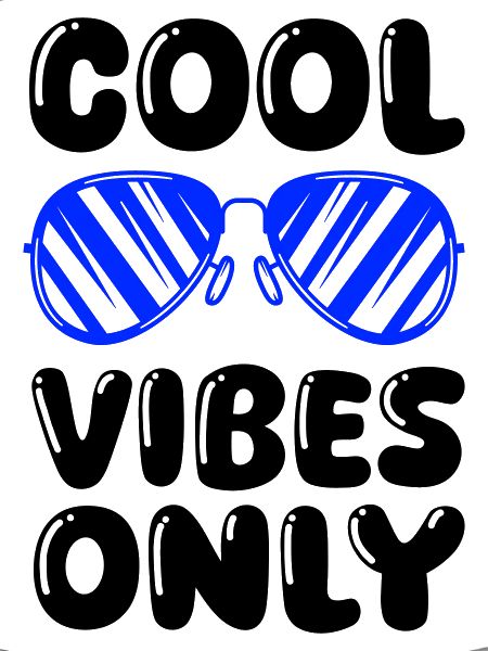 Cool Vibes Sunglasses Illustration