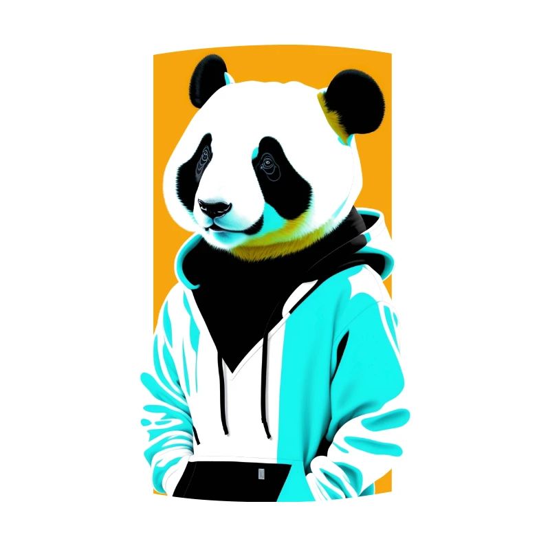 Panda im Kapuzenpulli