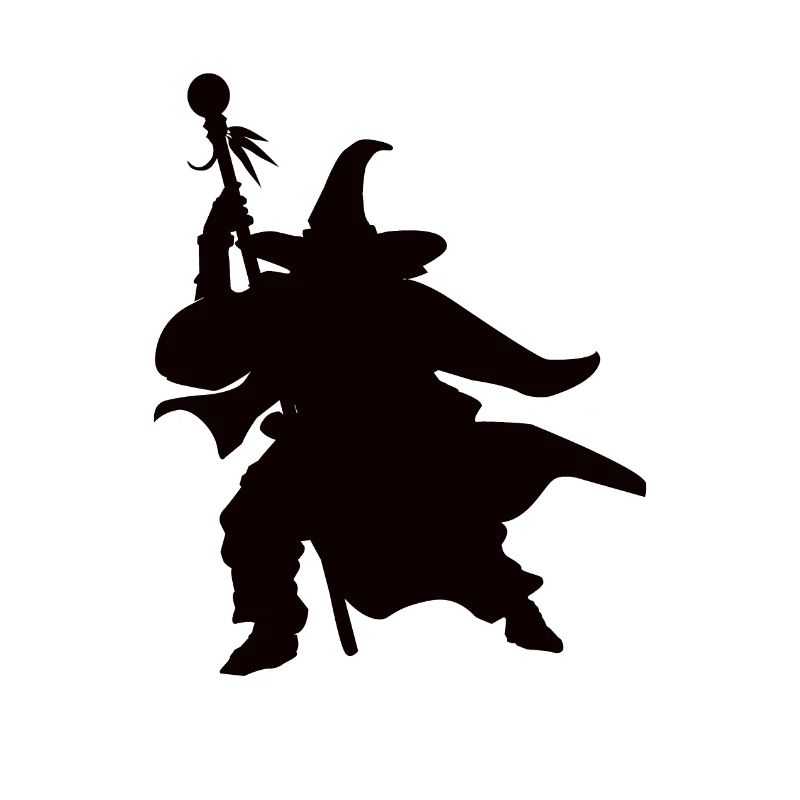 Conception de Silhouettes de magicien magicien