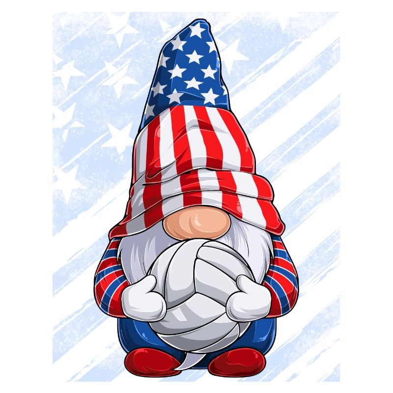 Gnome mit Volleyball oder Beachvolleyball