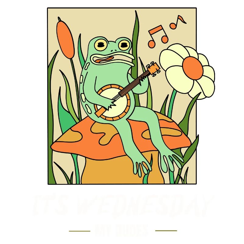 C’est mercredi mes mecs! Mème Grenouille
