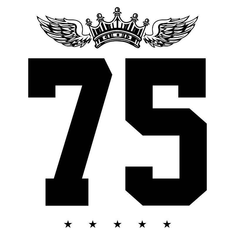 75 Number crown