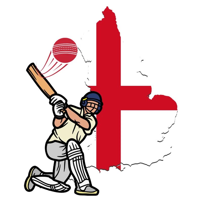 Match de cricket - Angleterre de cricket - Engalnd flag
