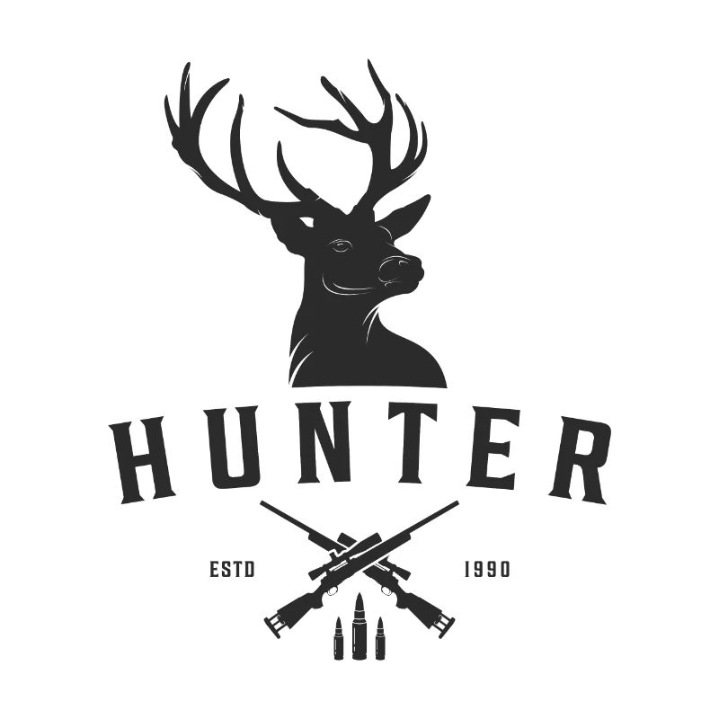 Jäger, Wildtiere Retro Hirsche