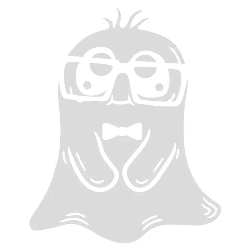Horn-rimmed glasses nerd ghost comic
