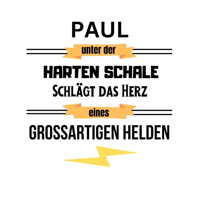 Paul unter harte Schale eines Großartigen Helden