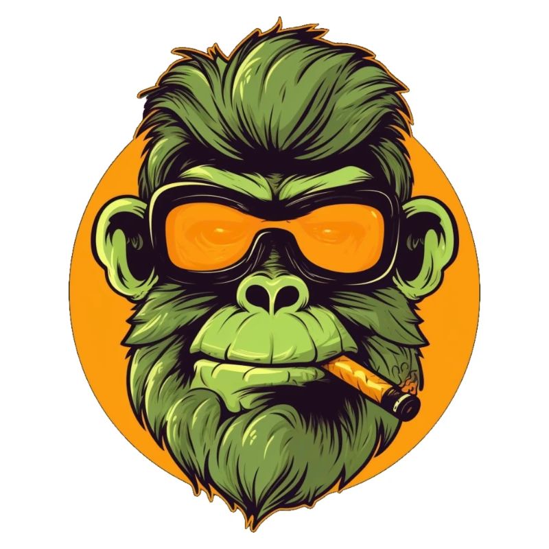 Cool Ape Smoking