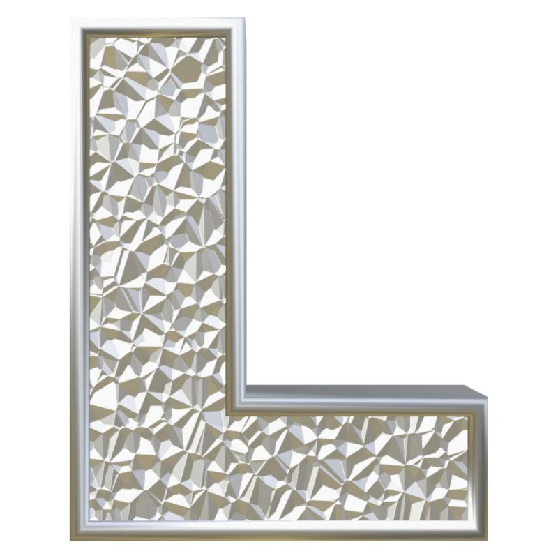 L, letter, initial, monogram,