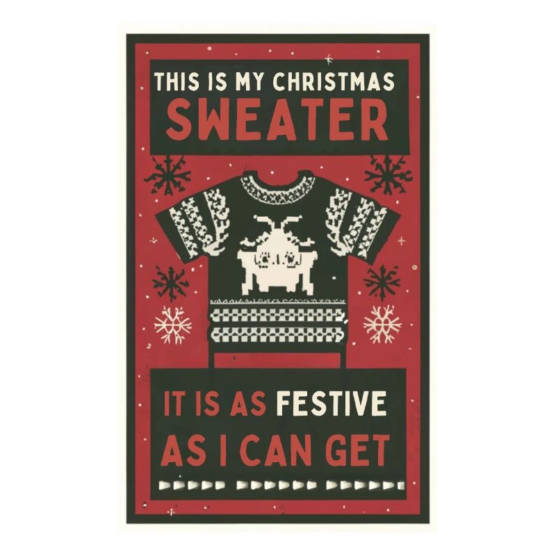 Das ist mein Weihnachtspullover.