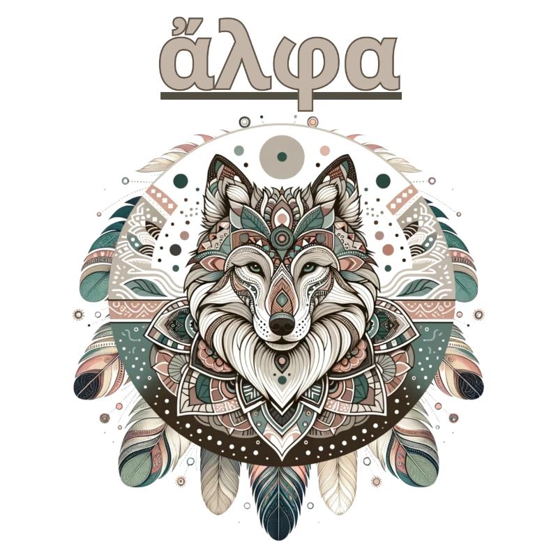 Alpha Wolve - Conception de mandala bohème