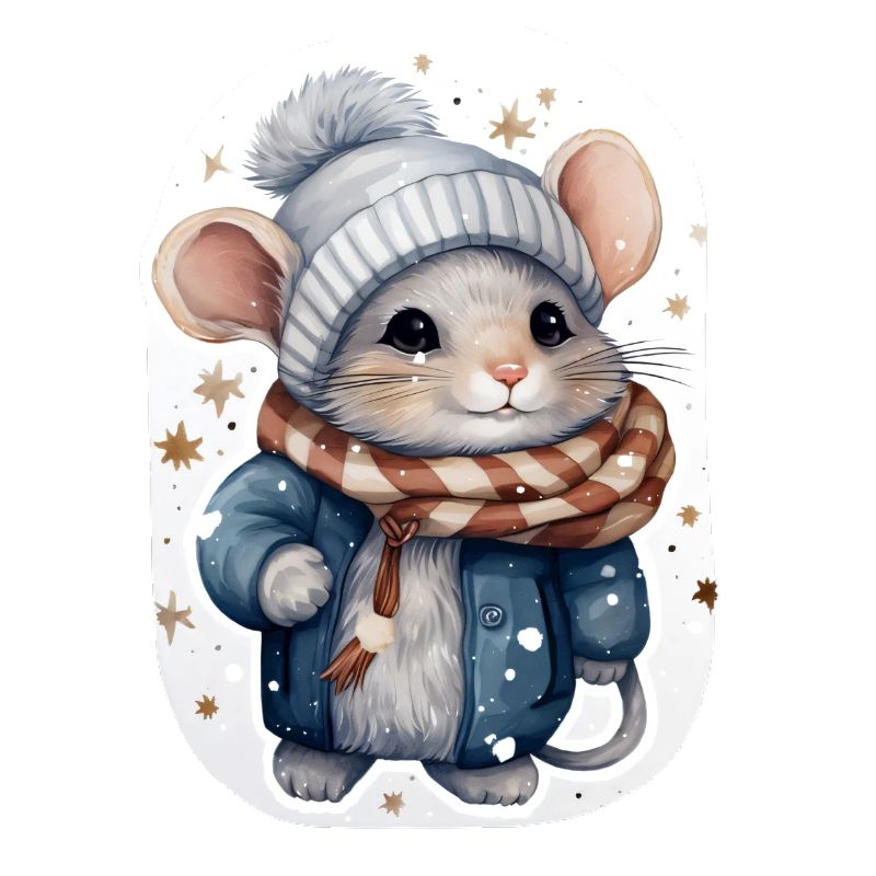 Cute Winter Mouse