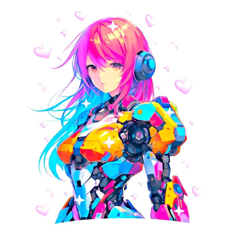 Mecha-Anime-Mädchen