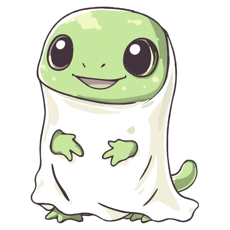 Echse Halloween Comic Geist