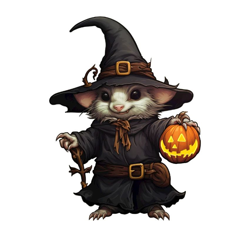 Halloween Mouse Wizard