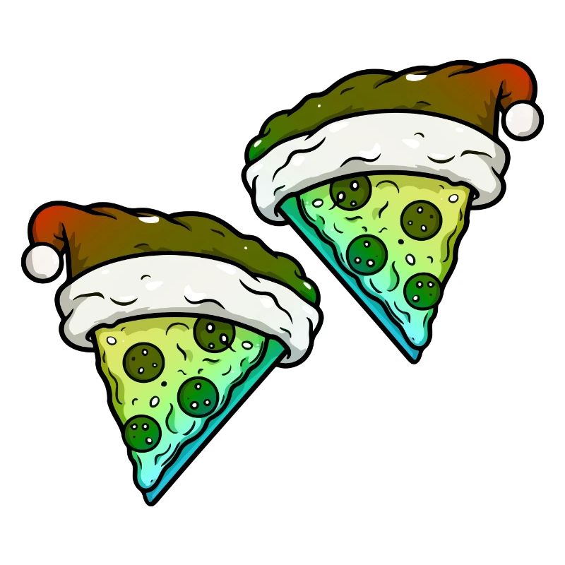Pizza Christmas Comic Funny