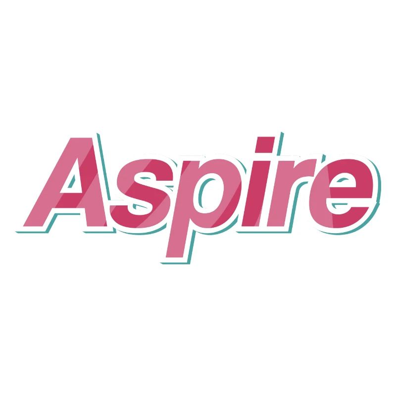 Design typographique Aspire
