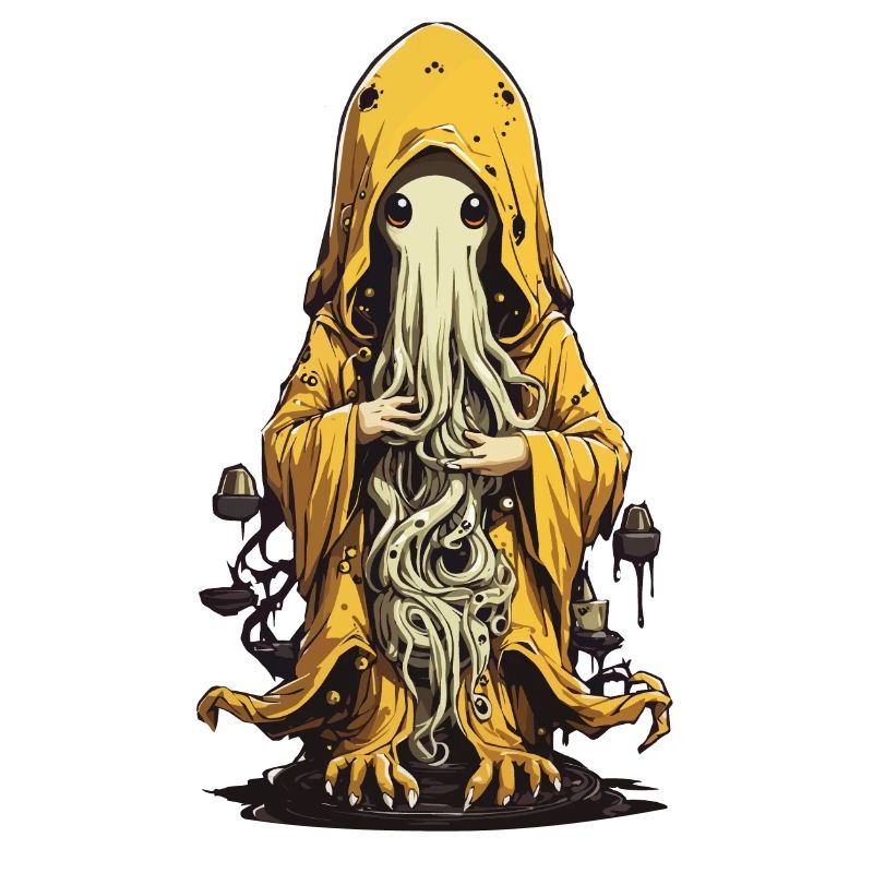 Conception mignonne de druide monstre d’Halloween