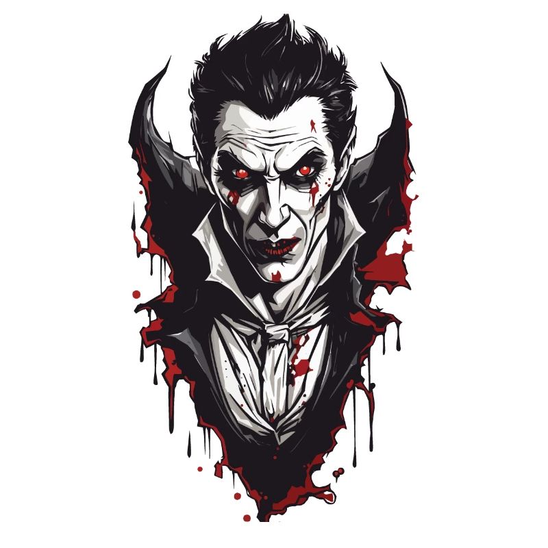 Nostalgic Vampire Retro Horror Aesthetic Design