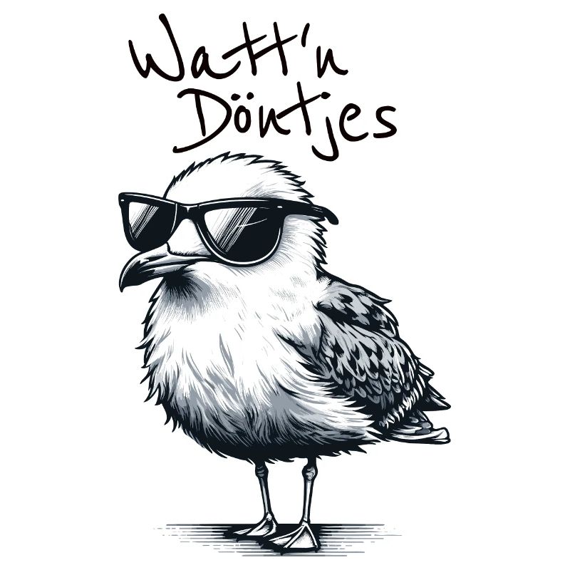 Watt'n Döntjes Coole Möwe Low German Saying