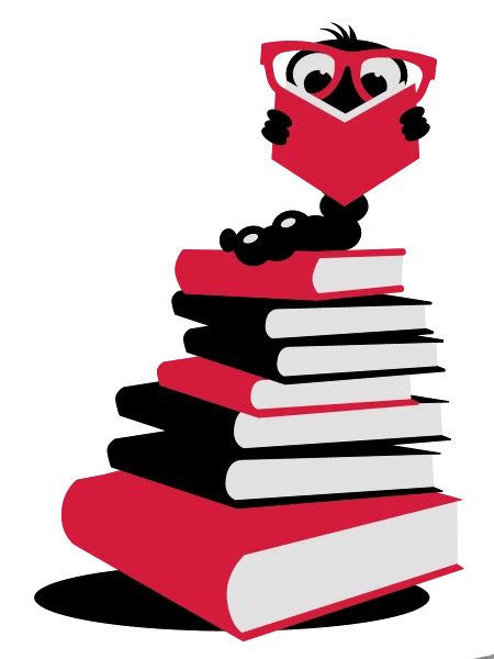 A bookworm reading