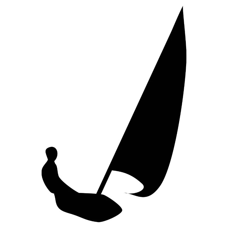 Abstract sailor in black and white