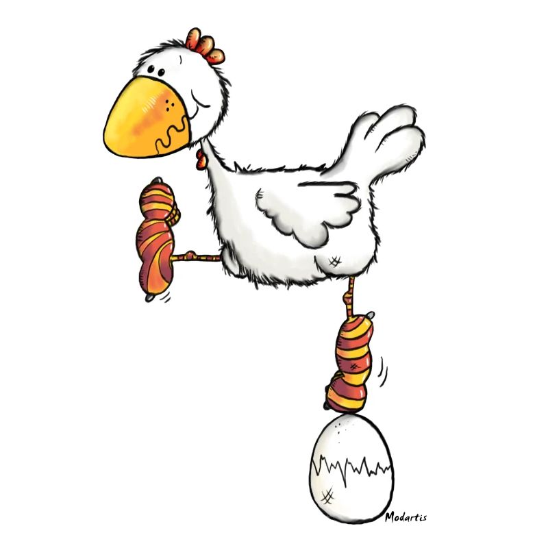 „ Dancing chicken“ – hen – bird – design