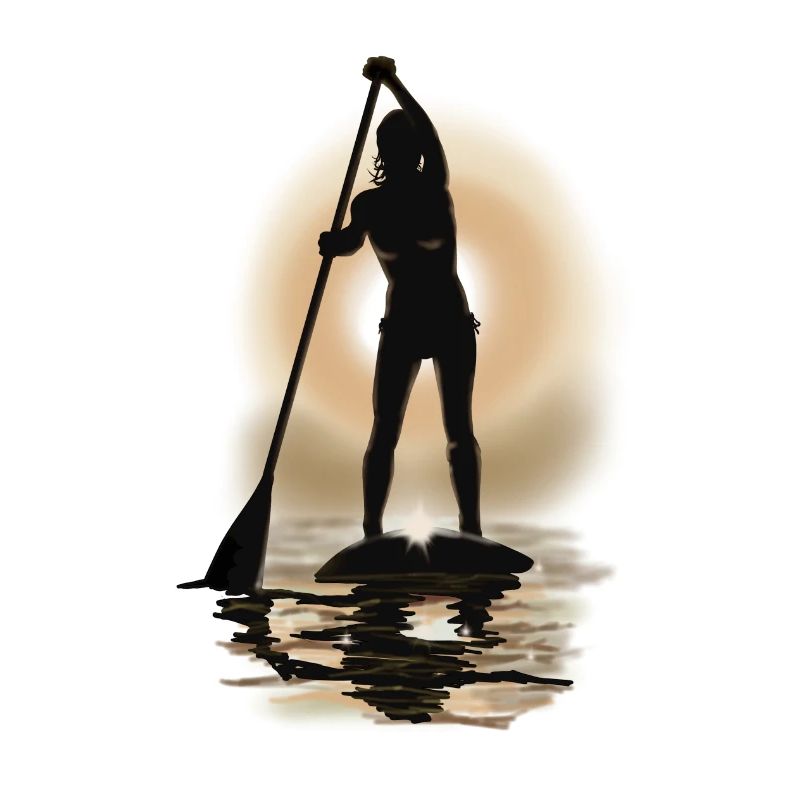 paddle boarding