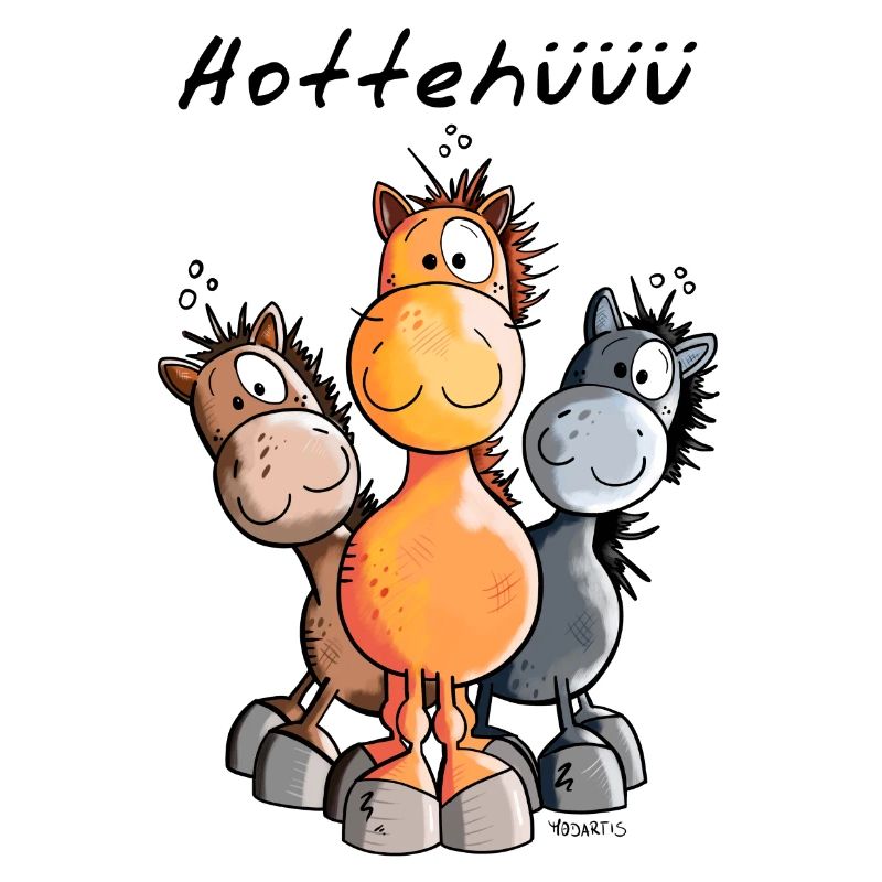 Hottehüüü Pferdchen Trio - Fuchs - Rappe - Brauner