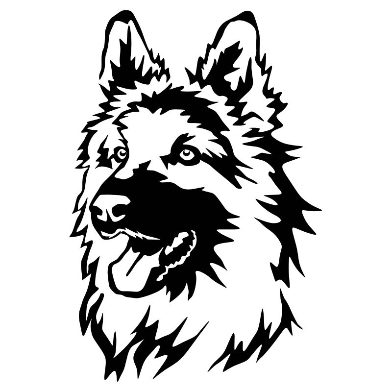 German shepherd head