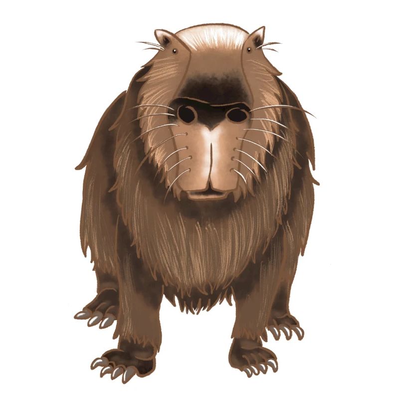 Funny capybara