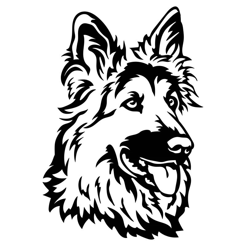 German Shepherd Head