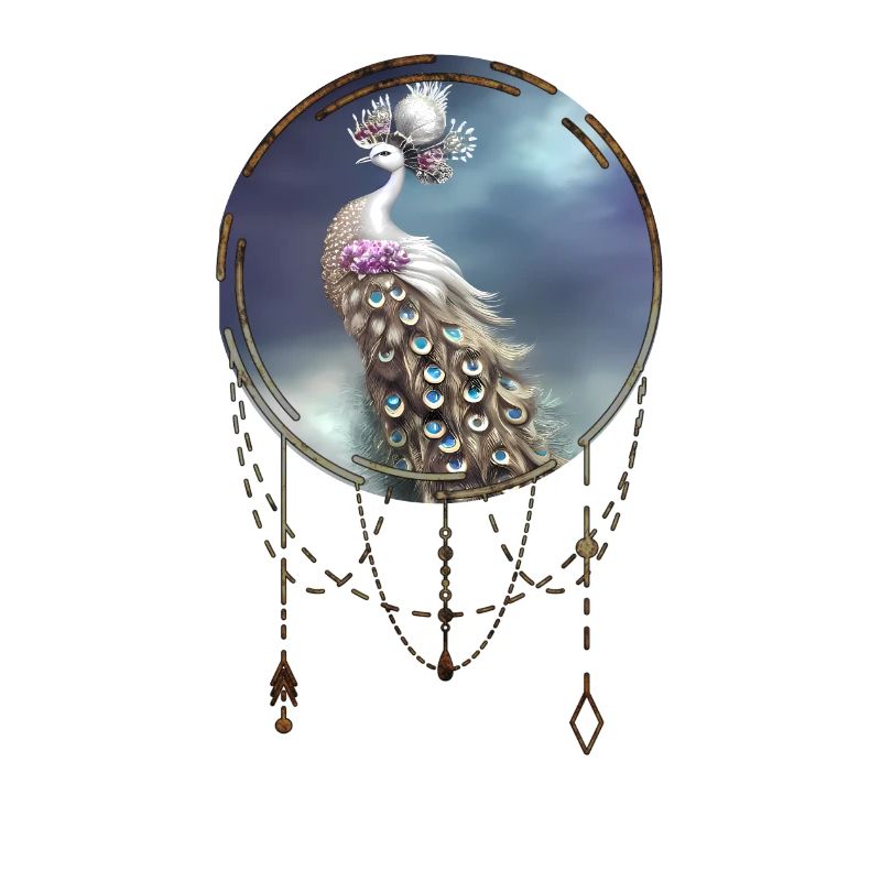 Wonderful elegant peacock