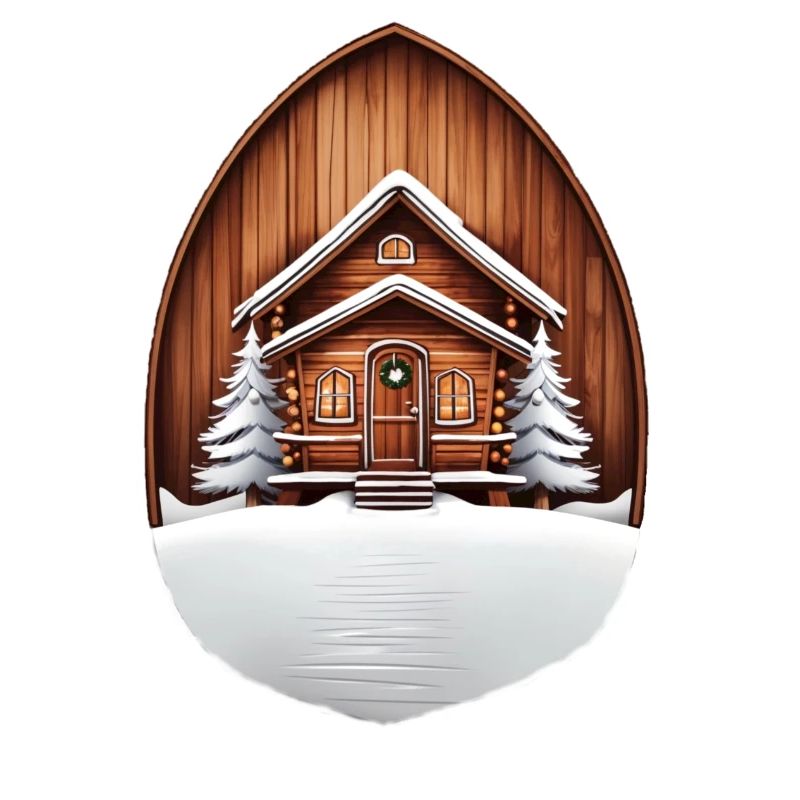 Cabane en bois, cabane de Noël