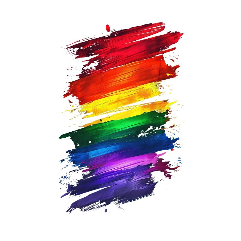 Abstrait Rainbow Pride Design - Art vibrant