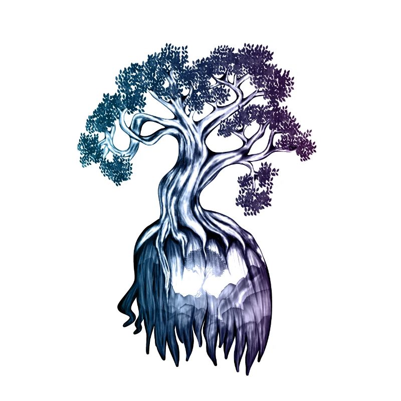 Symbolic Tree – Inner Strength Illustration