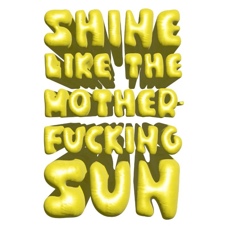 briller comme le de lettrage d’été du soleil