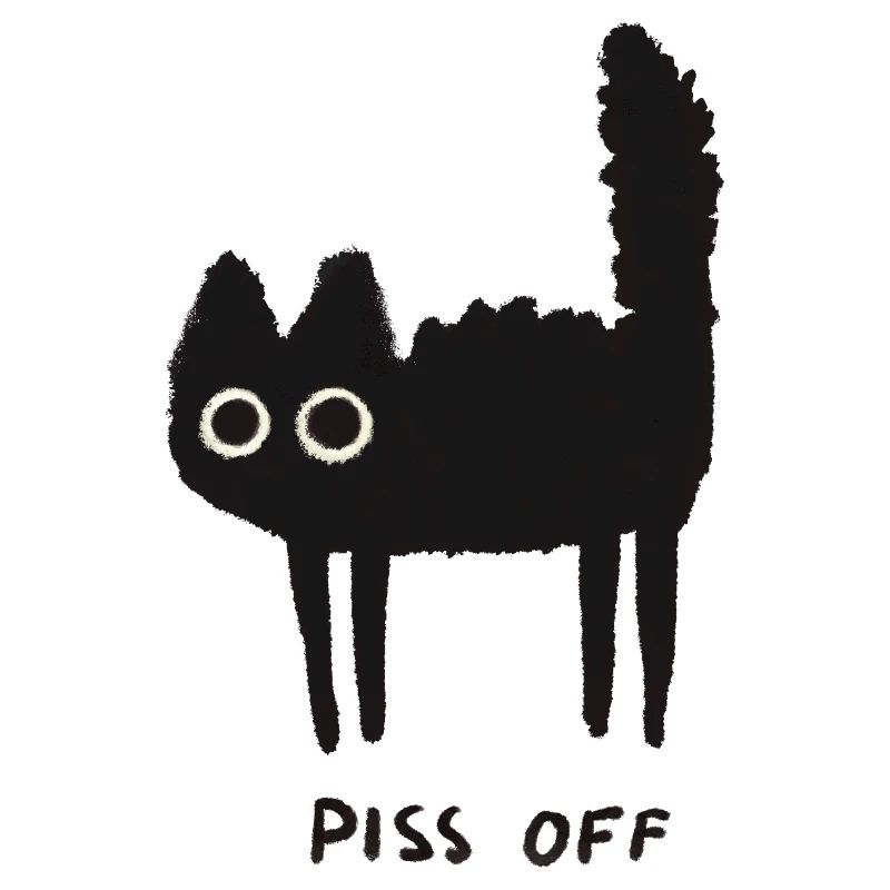 Grumpy Kitty Vibes – Lass mich in Ruhe