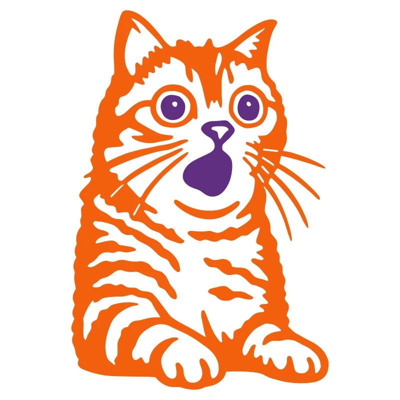 Chat étonné