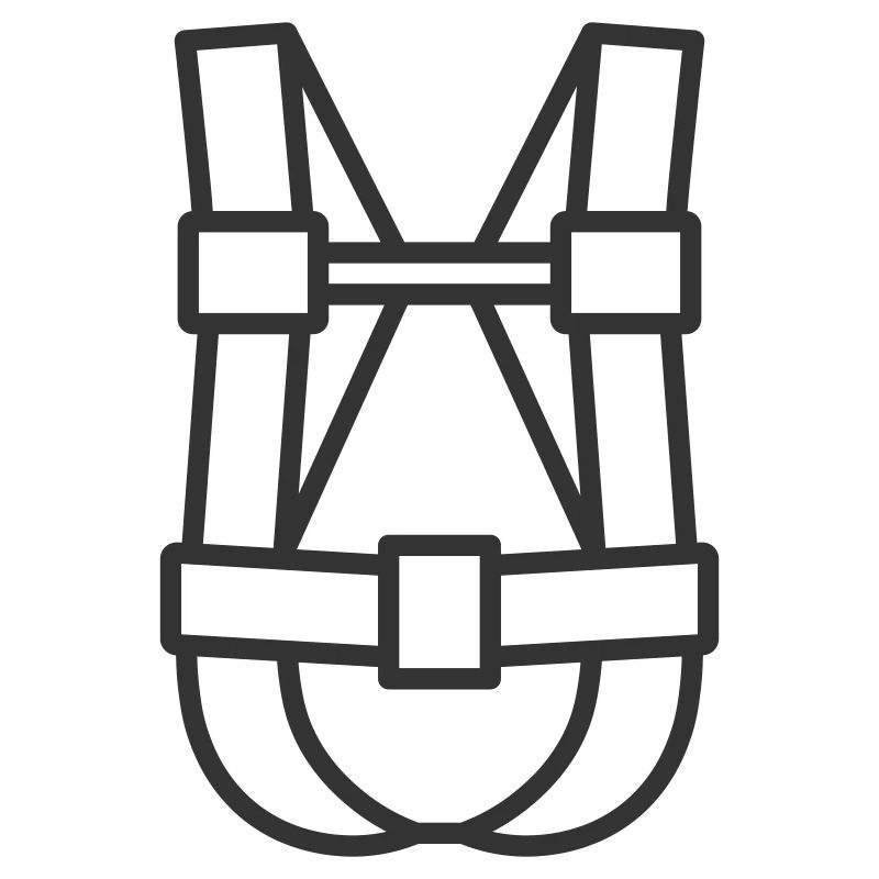 Climbing Harness Line Icon