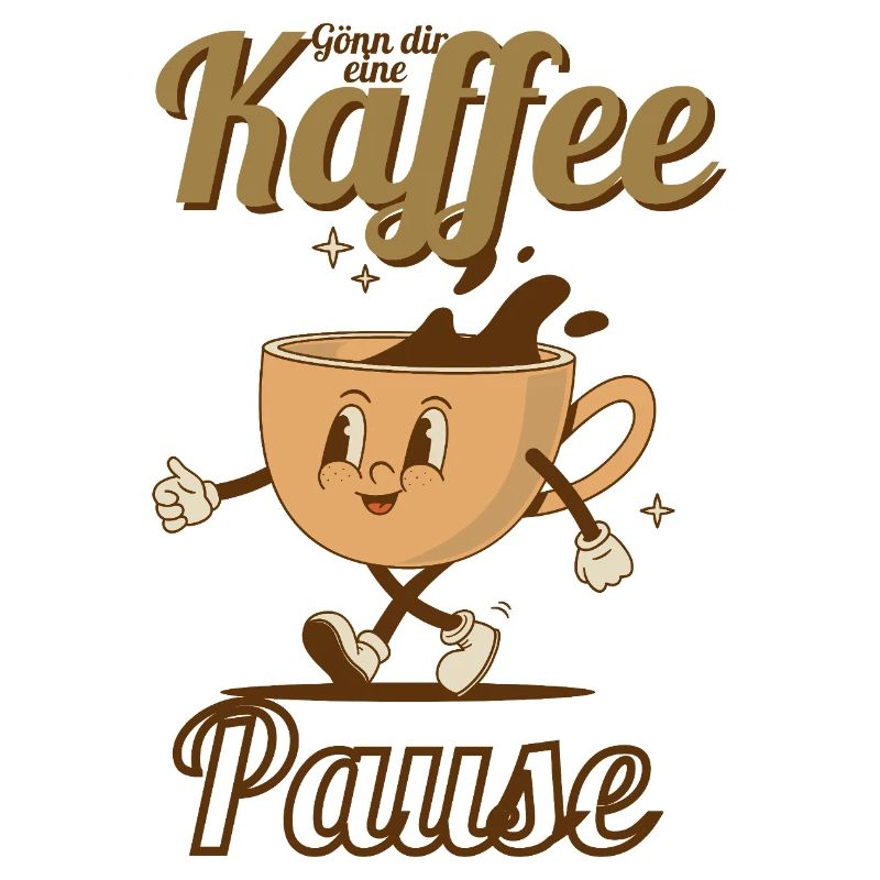 Fröhlicher Kaffeetanz