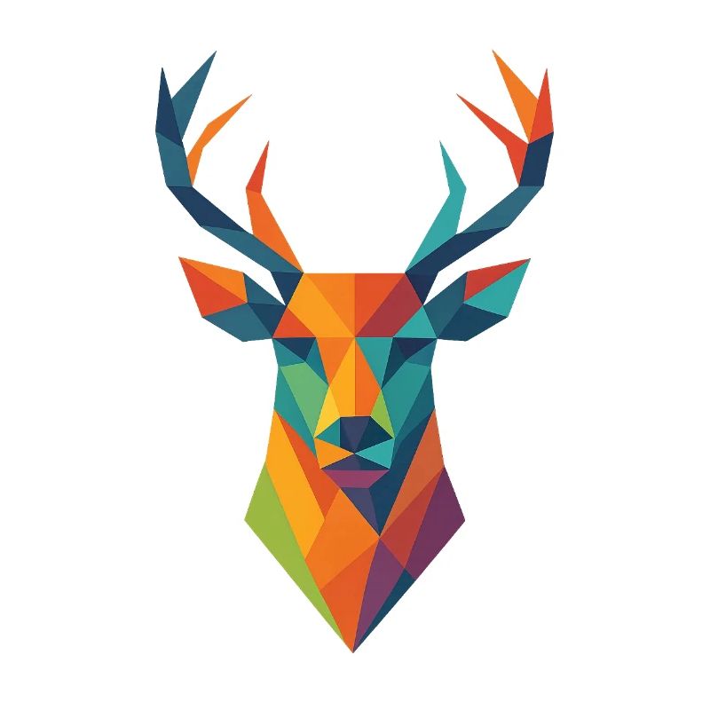 Hirsch | Tête de cerf Impression / Impression / Design