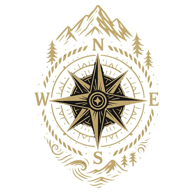 Compass Retro Compass Hipster Gift