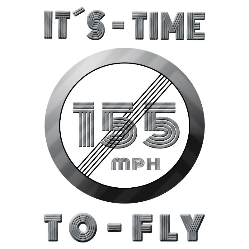 Temps de course 155 mph Design rétro